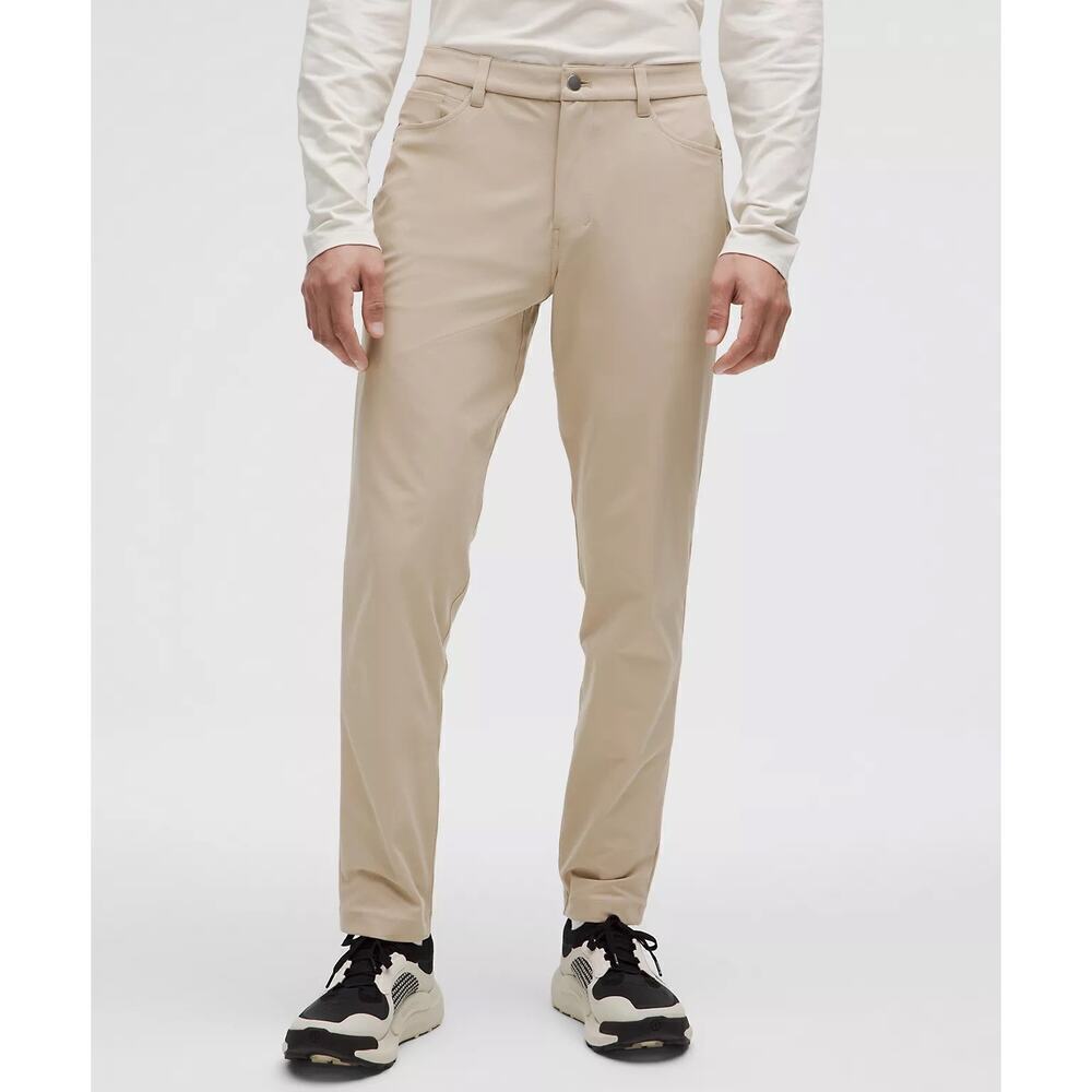 Lululemon Men's ABC Trouser Pant Slim Fit LM5AQYS Tan Size 30